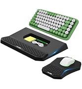 Ergonomic Wrist Rest with Keyboard Stand and Mouse Pad for Easy Typing | Keyboard Holder with Sto...