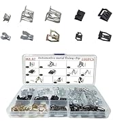 Hugwits 100 PCS Car U-Clips, Metal Trim Panel Spring Clips, Multi-Purpose Auto Body Fastener Clip...