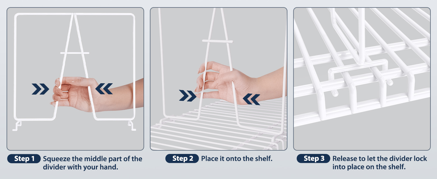 Wire Shelf Dividers