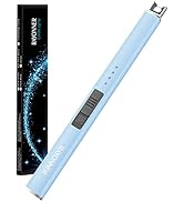 RAYONNER Lighter Electric Lighter Candle Lighter USB Lighter with Safety Switch Rechargeable Flam...