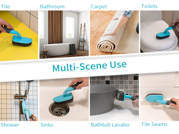 Our Scrub Brushes are Convenient for Cleaning Bathroom,Bathtub Lavabo,Toilets,Shower,Kitchen
