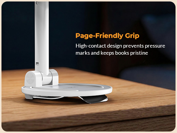 page-friendly grip