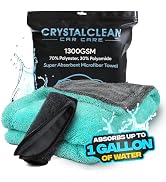 Microfiber Towels for Cars - 1300GSM X Large Size Double Twisted Loop 2pcs - 70/30 Blend Quick Dr...