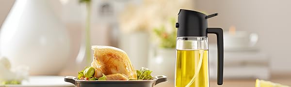 Glass oil sprayer bottle