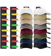 Coopache Hat Organizer for Baseball Caps 2 Pack, Hat Rack for Hanger Wall or Door Ball Cap Storag...