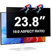 Magnetic 23.8 Inch Monitor Privacy Screen for 16:9 Aspect Ratio Widescreen Computer, Anti Glare B...