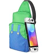 Vadaxx Cute Travel Bag for Nintendo Switch/2/Lite/OLED, Small Sling Portable Waterproof Backpack ...