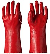 LANON PVA Chemical Resistant Gloves, Reusable Heavy Duty Safety Work Gloves with Cotton Liner, Ac...