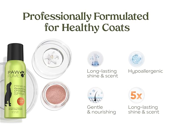 pawfume grooming spray show dog