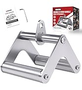 Mochantum Double D Row Handle Cable Attachment, Stainless Steel V Bar with Non-Slip Aluminum Grip...