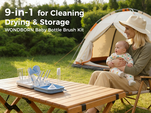 9-in-1 for Cleaning Drying & Storage