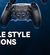 eXtremeRate Beyond-ARC Bottom Shell Kit Compatible with p s 5 Edge Controller with Rubberized Gri...