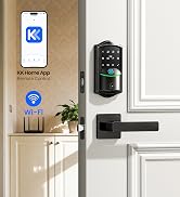 Veise VE027-L Built-in WiFi Smart Door Lock with Lever Handle Set
