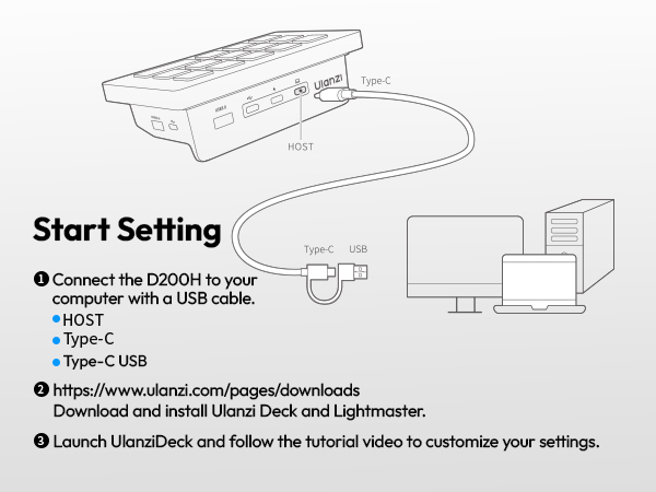 ulanzi d200h ulanzi d200h stream controller ulanzi d200h deck dock ulanzi upgrade d200h