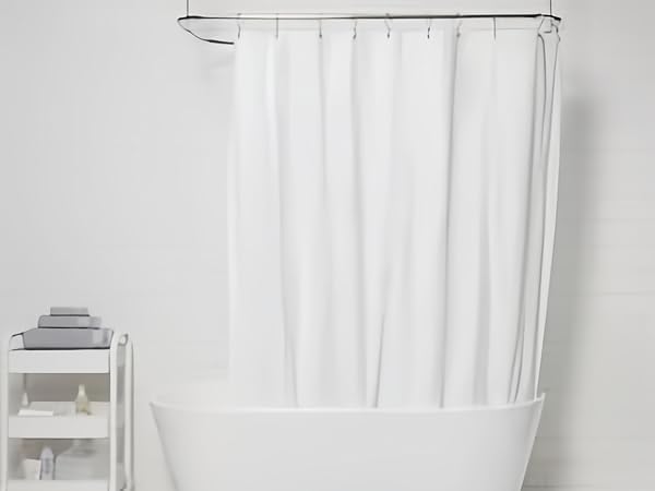 White Shower Curtain Liner