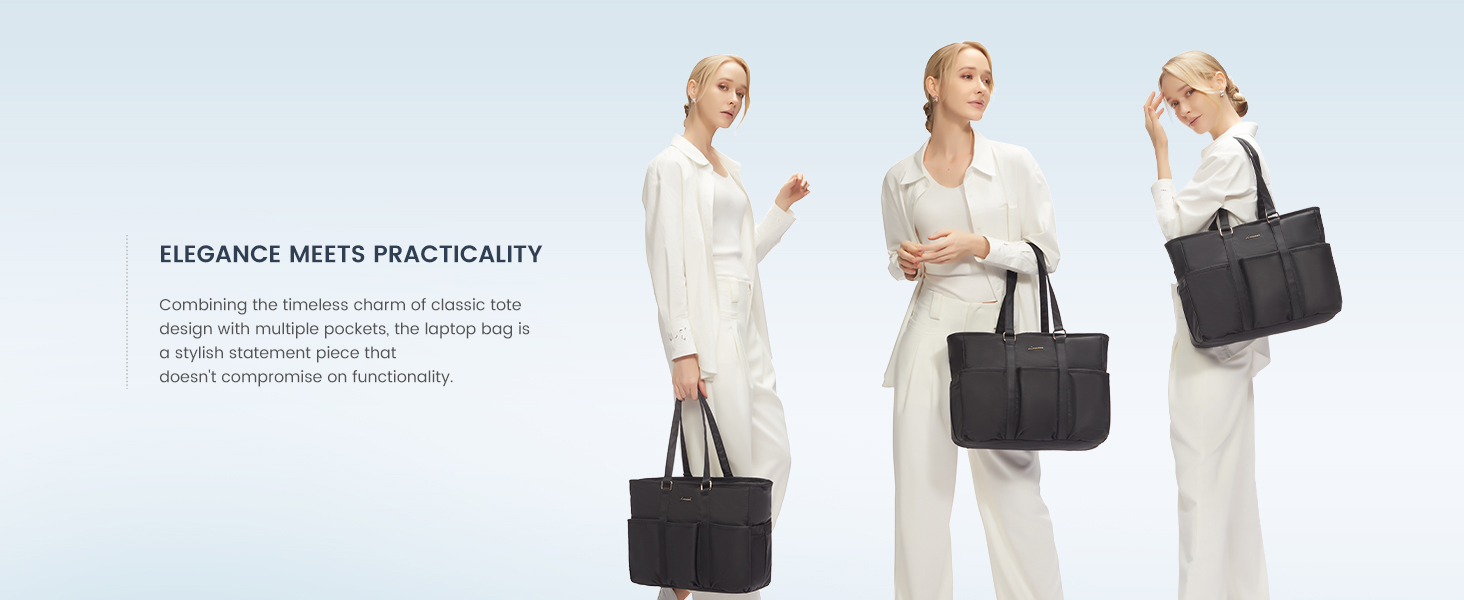 LOVEVOOK Laptop Tote Bag for Women Work, Teacher Nurse Bag, Utility Computer Bag Purse Handbag