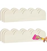 Scalloped Decorative Wood Trim Unfinished Scalloped Wood Molding DIY Wooden Moulding Trim for Hom...