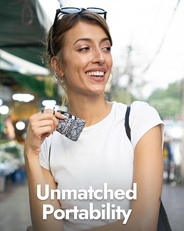 Person showing Nanobag in Pouch form