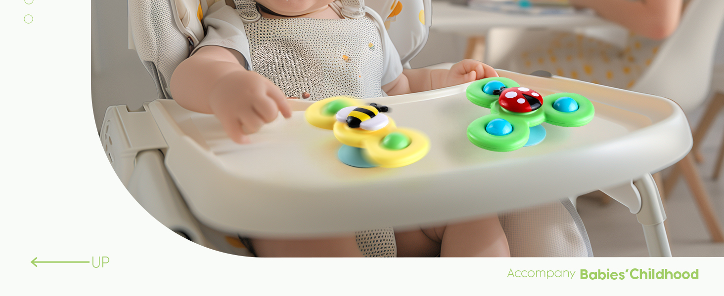 3PCS Suction Cup Spinner Toys