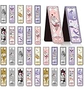 Wxiben Tarot Magnetic Bookmark for Women - 30 Pcs Fantasy Dragon Skull Bookmark Dark Romance Book...