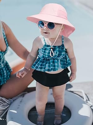 pink baby sun hats