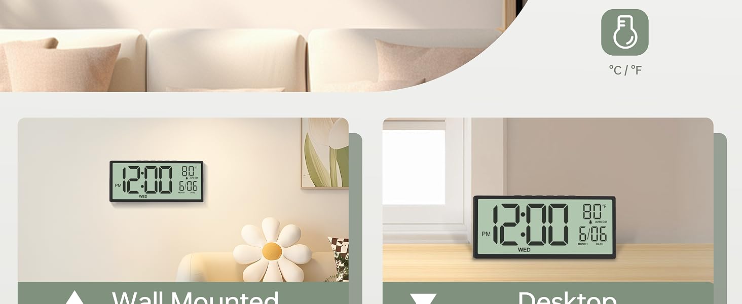 digital wall clock