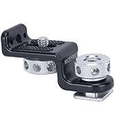 NICEYRIG Easy Monitor Holder Cold Shoe Mount to 1/4 Screw with Anti-Deflection Block for DSLR Cam...