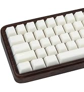 GEKUCAP Milky White 114 Keys PBT Keycaps Minimalist Style Custom Keycaps Set Double Shot Cherry P...