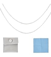 Pandahall 1M 925 Sterling Silver Cable Chains Bracelet Necklace Jewelry Chains 2x1.5x0.2mm Solder...