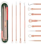 FEITA Blackhead Remover Pimple Comedone Extractor Tool, Stainless Acne Tools Pimple Popper Remova...