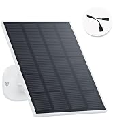 Solar Panel for Firstrend FPB45U Solar Camera, 3W Replacement Solar Charger with 10ft Cable, Adju...