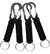 EOTW Paracord Keychain with Carabiner Military Braided Survival Lanyard Key Ring Hook for Outdoor...
