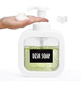 Segbeauty 10.1oz Foam Hand Soap Dispenser with Waterproof Labels, 300ml Square Foam Hand Dispense...