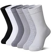 AMENLAN Kids Crew Cotton School Socks Youth Cute Casual Breathable Little Girls Boys Dress Socks ...