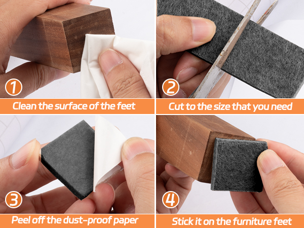 Felt Furniture Pads for Hardwood Floors Heavy Duty Felt Sheets