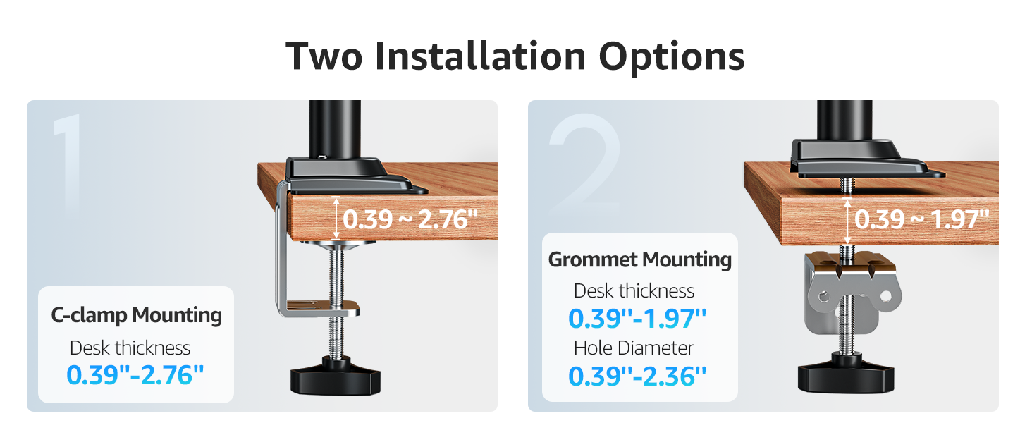 2 monitor desk mount