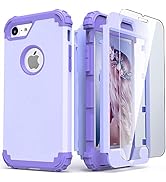 IDweel iPhone 8 Case, iPhone 7 Case with Screen Protector (Tempered Glass),3 in 1 Shockproof Hybr...