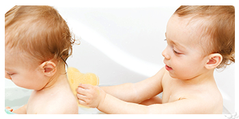 Baby natural loofah sponges