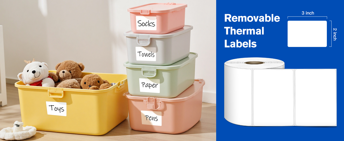 Removable Direct Thermal Labels