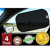 2 Transparency Options: Includes 2 Transparent + 2 Semi Transparent side window sun shade