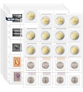 ENPOINT 600 Pockets Acid Free Coin Sleeves, Non Stick and Non Glare, Fit for Coin Flips 2x2 inch,...