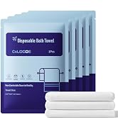 5 Pack Disposable Bath Towels for Travel, Disposable Towels Travel Towel Reusable for Hotel Trave...