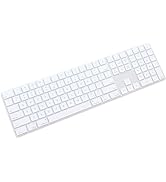 Silicone Keyboard Cover Skin for Apple Magic Keyboard with Numeric Keypad MQ052LL/A (A1843) US La...