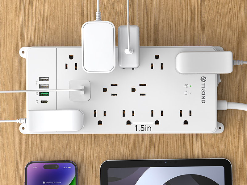 Widely Spaced Power Strip