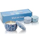3 Pack Scented Candles Gift, 2.5 oz Aromatherapy Candles for Home Scented, Natural Soy Candle Str...
