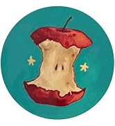 KDHTY Retro Apple Core Teal Mouse Pad,Whimsical Fruit Mouse Pad,Moody Aesthetic Mousepad for Work...