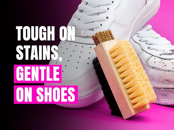 A shoe brush that doesn's damage shoes