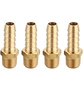 T TANYA HARDWARE 3/8" Barb to 1/4" NPT Male Thread Air Hose Repair Kit, 3/8" Barb to 1/4" NPT Air...