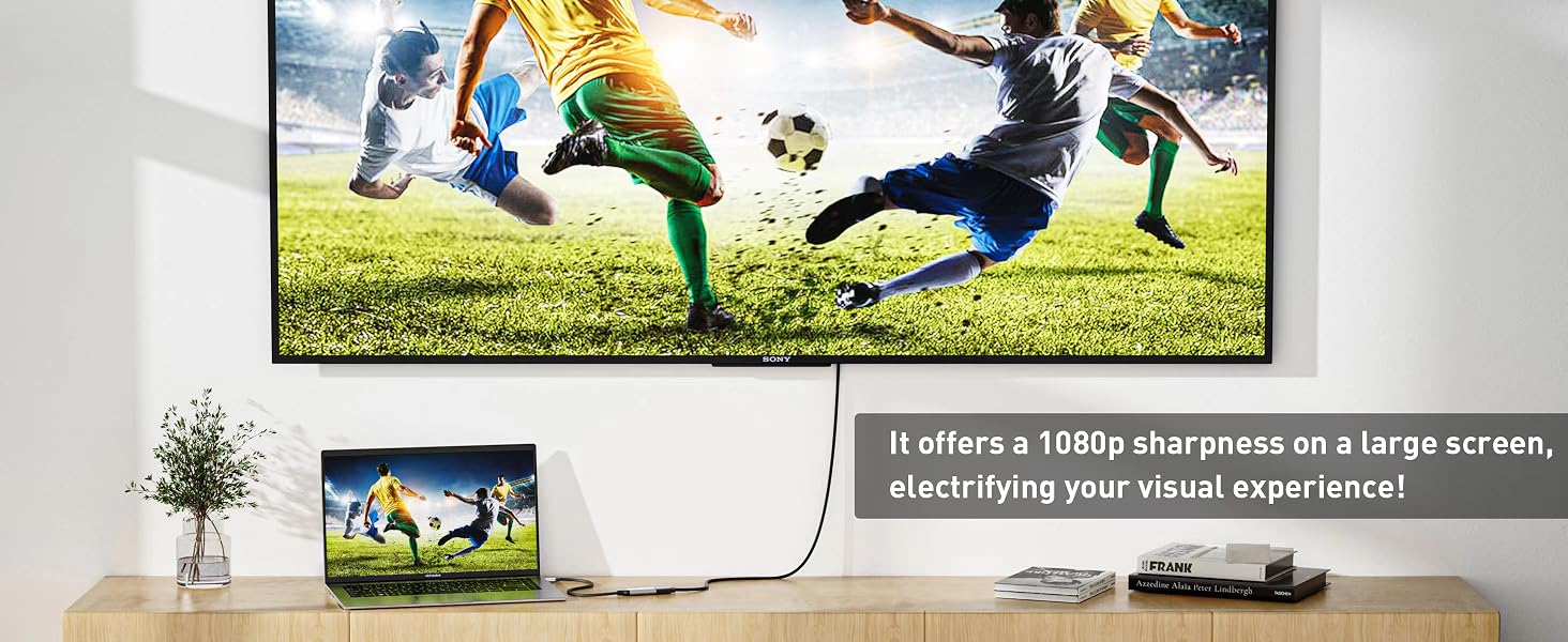 It offers a 1080p sharpness on a large screen, electrifying your visual experience
