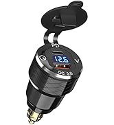 USB C 30W PD3.0 Fast Charger Din to USB, Hella Plug USB Adapter, 18W QC3.0 Power Outlet, Aluminum...